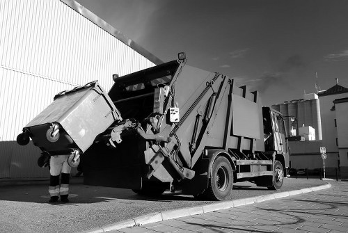 Professional rubbish removal team in action in South East London