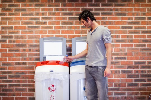 Residential and commercial waste bins for collection