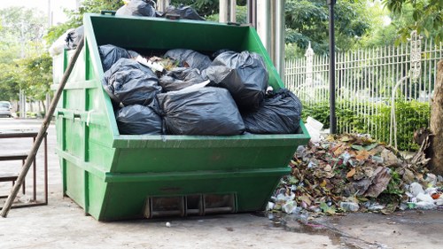 Recyclable materials sorted for recycling in Southeast London